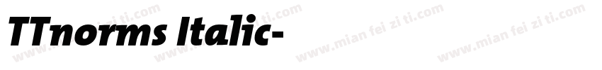 TTnorms Italic字体转换